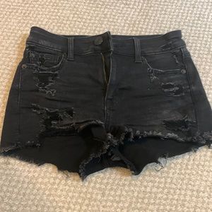 Black american eagle jean shorts